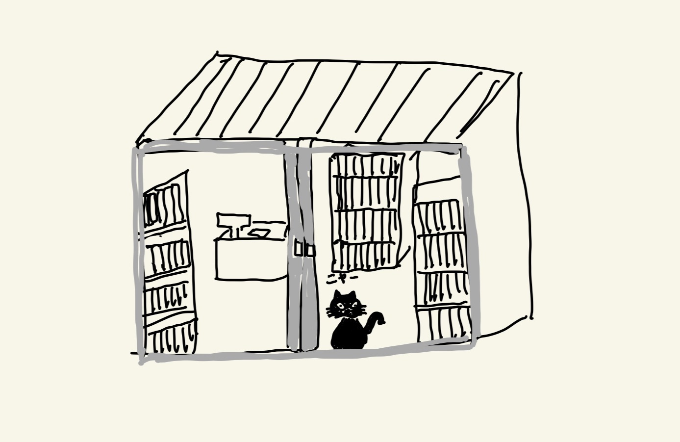 猫のいる漫画屋さん