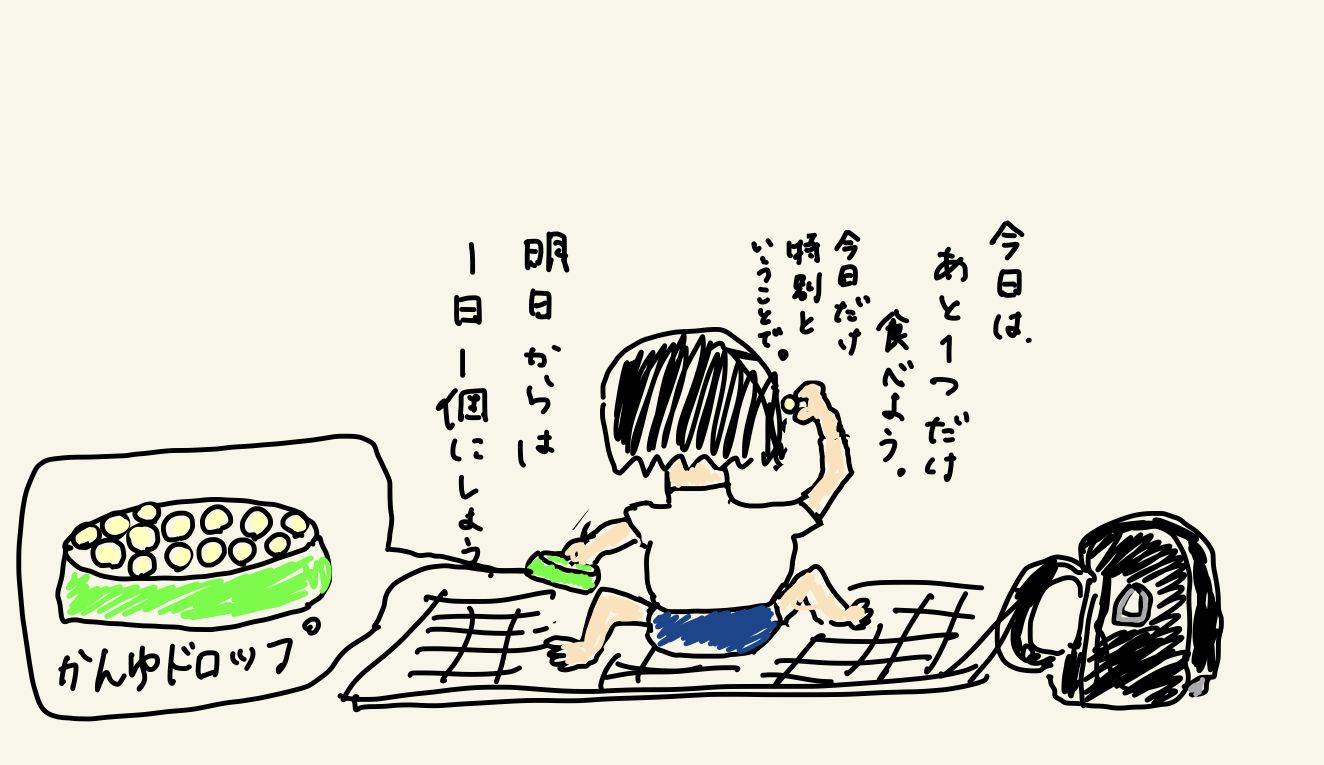 ブログ「かんゆと夏休み」の絵