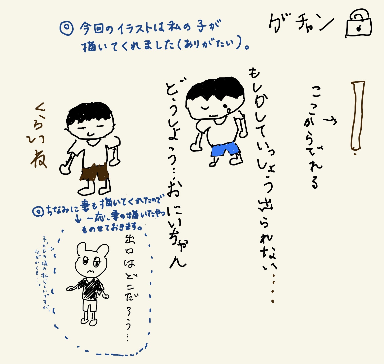 ブログ「恐怖の忍者屋敷」の絵